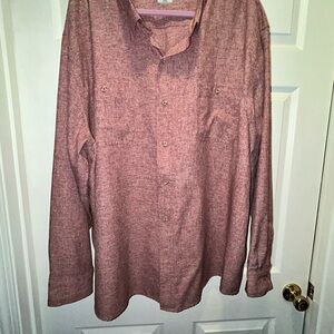 Ridgecut Men's Casual Button Down Shirt in Red